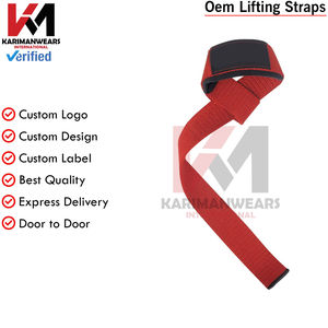 Custom Brand <b>Weight</b> Lifting Straps <b>Wrist</b> Support Anti Slip Grip Gym Workout Accessories - Product Image 3