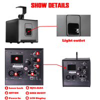 Luz Láser RGB de 5W con Control por Aplicación, ILDA y DMX512, Animación de Logotipos, Haz 3D para Escenarios, Bodas, DJ, Discotecas, Fiestas, Clubes y Espectáculos