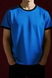 T-shirt à manches courtes en coton épais 250 GSM, coupe ample et surdimensionnée, broderie personnalisée pour hommes - Product Image 2