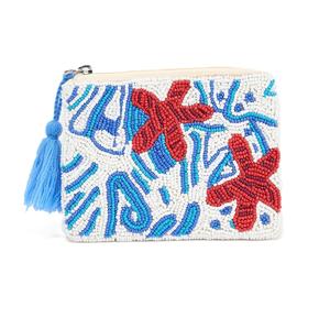 Monedero bordado con cuentas de estilo bohemio a granel, monedero de cuentas de semillas hecho a mano de lujo con bolsillo con cremallera - Product Image 1