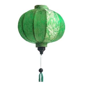 Lámpara de Bambú y Seda para Patio, 100% Tejido Natural, Puro, Limpio, Seguro, Estético, de Origen Tropical - Product Image 1