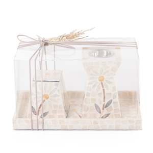 Wholesale <b>Daisy</b> Mother Of Pearl Incense Burner Set With Holder Tray And Box Ramadan Mubarak Incense Burner For Home Or <b>Gifting</b> - Product Image 1