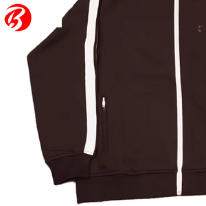 ชุดวอร์มลายทางมีซิปสำหรับทั้งชายและหญิงชุดวิ่งสไตล์ฮิปฮอป - Product Image 4