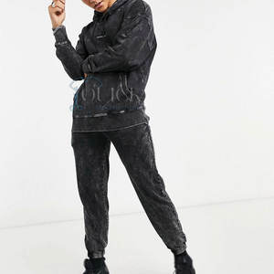 Nuevo Diseño de Moda, Personaliza Tu Propio Logotipo, Conjuntos Deportivos Casuales con Capucha para Invierno, Lavado Ácido, 100% Algodón, Transpirable y Ligero - Product Image 2