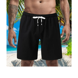 Vente en gros de shorts de basket-ball pour hommes en polyester 100% grande taille pantalon court décontracté avec poche motif de short de plage BD - Product Image 2