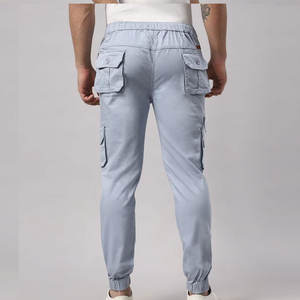 กางเกงคาร์โก้สำหรับผู้ชายผ้าคอตตอนเกรดพรีเมี่ยมเอวสูงตรงระบายอากาศได้ดีเป็นมิตรกับสิ่งแวดล้อม - Product Image 4
