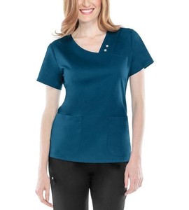 Uniforme médico de enfermera para mujer, traje de fregado con logotipo personalizado, camisas médicas impresas, uniformes de Spa, traje de uniforme elástico, conjunto de enfermería, Tops - Product Image 5