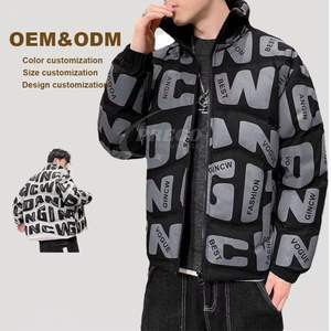 Custom Wholesale New Design <b>Men</b> Puffer <b>Jacket</b> <b>Lightweight</b> Quilted Winter Outerwear Street wear Style With Custom Sublimation - Product Image 4