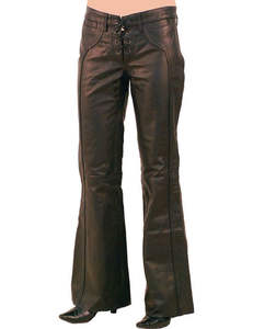 Pantalon d'hiver pour femme, aspect cuir doux et lisse, respirant, écologique, imperméable et anti-rides, style décontracté de la rue - Product Image 6