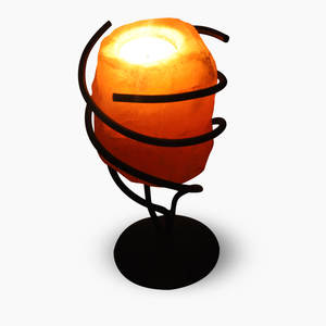 Support de bougie en sel rose de l'Himalaya naturel, fait main, moderne, résistant au feu, sûr pour le revêtement mural de cuisine et l'utilisation en villa - Product Image 3