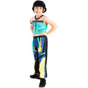 Disfraz de Zoey Core Look de K-Pop Demon Hunters, Top con Estampado Floral, Pantalones y Pulsera - Product Image 4