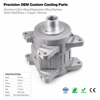 Boîtier de moteur électrique moulé sur mesure OEM, avec couvercle usiné et plaques d'extrémité à plusieurs goujons, usine de gros en Chine