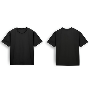 Streetwear T-<b>Shirt</b> Mens Cotton Regular Fit Drop Shoulder Solid Casual Front Vintage <b>Y2K</b> Hip Hop Custom Bulk Wholesale Private - Product Image 3