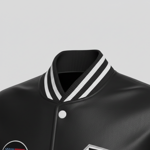 แจ็คเก็ตหนังวัวลายควิลท์สไตล์ไฮสตรีท พร้อมปกตั้ง ลายดาว ผ้าฝ้ายเทอร์รี่ ฮู้ด-สตรีทแวร์ฤดูหนาว โลโก้ด้านหน้า - Product Image 4