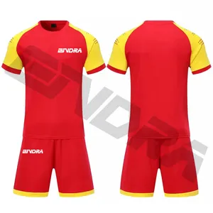 Spor üniformaları Set 93% için % 7% Polyester % süblimasyon baskı futbol forması Spandex hızlı kuru beyaz futbol tişörtü kumaş