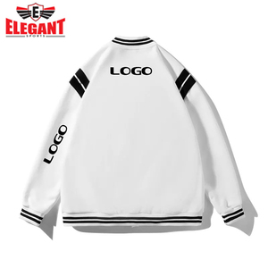 Veste de baseball en molleton, fabricant pakistanais, vêtements d'équipe universitaire pour hommes, manches longues, veste de baseball à lettres - Product Image 4