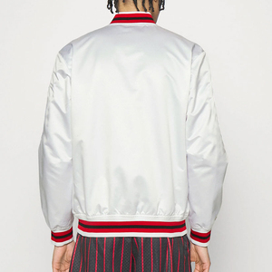 Vestes en satin pour hommes sur mesure avec logo, coupe-vent avec toucher satiné, motif de couleur pour l'hiver - Product Image 2