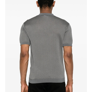 Camisetas Polo de algodón 100% para hombre, camisetas ajustadas de manga corta de alta calidad, tapeta de botón frontal de punto transpirable, patrón sólido - Product Image 6