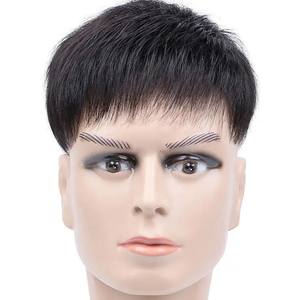 Pelucas de Cabello Remy Brasileño para Hombre, Ondulado/Liso Natural, Transpirable, Base de Seda Ultrafina, para Hombres Calvos, al Mejor Precio - Product Image 3