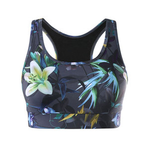 สปอร์ตบรา70% ผ้าไนลอนผ้าไหมสแปนเด็กซ์ระบายอากาศได้ดีพิมพ์โลโก้ได้ตามต้องการสำหรับเล่นกีฬายิมโยคะปรับแต่งได้ - Product Image 2