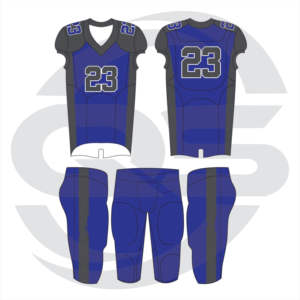 Uniforme de football américain en polyester 100% Style unique avec manches courtes respirantes de grande taille Fabriqué en Amérique en stock - Product Image 2