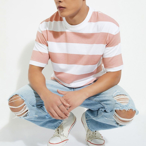 Vêtements pour hommes T-shirt oversize T-shirt vierge lavé en coton épais T-shirt vintage graphique personnalisé - Product Image 2