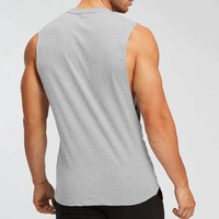 Camiseta Deportiva de Tirantes para Hombre, Transpirable, de Secado Rápido, Talla XXL, Lisa, para Gimnasio, Culturismo, Fitness, Running, Poliéster, Logotipo OEM 3D