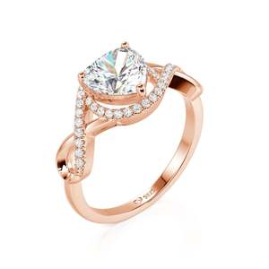 แหวนหมั้นเพชรแบบกำหนดเอง Jeulia Infinity Heart - Product Image 2