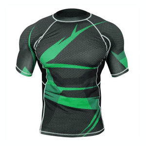 Camiseta de Compresión Transpirable Personalizada para Hombre, Ropa de Lucha con Manga Larga y Material de Spandex/Poliéster - Product Image 3
