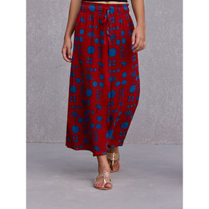 Pantalones Anchos de Cintura Alta Ambika, Estilo Cargo, con Cintura Elástica, Modal Transpirable y Texturizado - Product Image 2