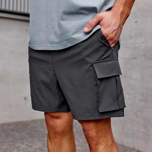 กางเกงกีฬาขาสั้นระบายอากาศได้ดีสำหรับผู้ชายกางเกงขาสั้นออกกำลังกายแบบเชือกสแปนเด็กซ์สำหรับฤดูร้อน - Product Image 4