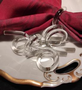 Rond de serviette rond en bois et résine Vaisselle Rond de serviette en vrac de mariage de haute qualité - Product Image 3