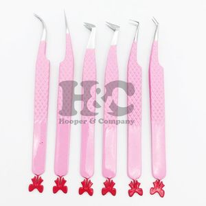 Pinces professionnelles personnalisées en acier inoxydable anti-magnétiques durables pour extensions de cils de vison, prise solide et durable - Product Image 6