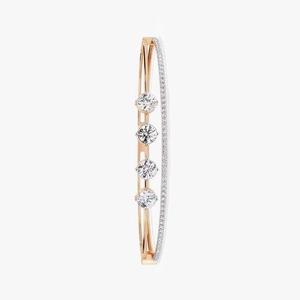 Gran oferta, pulsera de tenis de diamante VVS Moissanite de Plata de Ley 925, joyería de corte brillante redondo chapado en oro rosa para mujer - Product Image 2