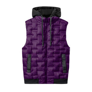 Chaqueta de Invierno de la Mejor Calidad con Cuello Alto, Chaleco Acolchado sin Mangas con Capucha, Diseño de Tela Tejida a la Moda, Nueva Llegada, Venta al por Mayor - Product Image 5