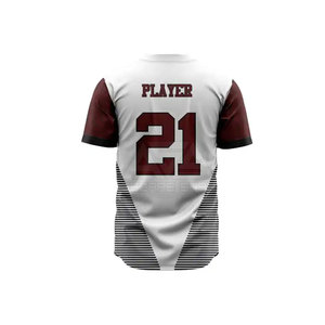 Camiseta de béisbol personalizada de 100% poliéster para hombre, ropa deportiva transpirable en diseño de conjunto, opciones de talla grande para uniformes personalizados - Product Image 5