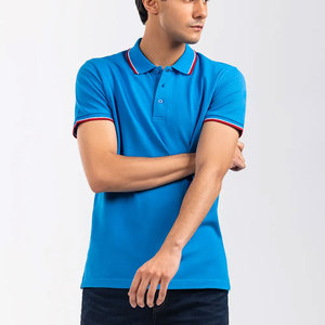 เสื้อโปโลสีดำสำหรับผู้ชายเสื้อยืดดีไซน์กีฬาแบบเรียบออกแบบได้ตามต้องการ - Product Image 4