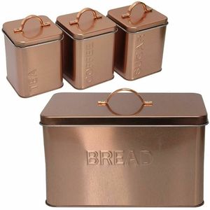 Juego de contenedores de té de sal de azúcar y pan hechos a mano de Metal para vajilla de cocina decoración del hogar contenedor de azúcar para Hotel - Product Image 1