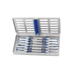 Instrumento de llenado de compuesto dental, mango hueco antiadherente ligero, recubierto de titanio, azul - Product Image 3