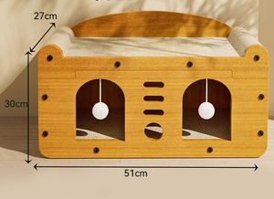 Tv Kattenkrabber Leverancier Dubbellaags Kattenkrabber Huis Krabpad Tv Kat Speeltje - Product Image 2