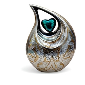 โกศทรงหยดน้ำตาสำหรับผู้ใหญ่โกศอลูมิเนียมแกะสลักด้วยมือทำจาก2024อินเดีย - Product Image 4