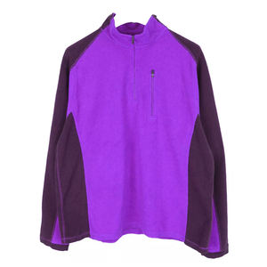 Top qualité hommes demi fermeture éclair sweat col montant pull tissu polaire extérieur adulte hommes sweat avec poche avant - Product Image 3