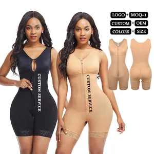 Hexin In Stock Good Quality Skin Zipper With Hooks High Tummy Control Slimming Post Sugery Body Shaper For Women