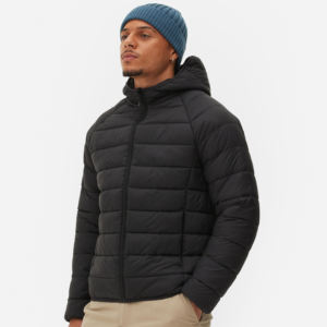 Winter Custom logo Outdoor Wear Cotton Polyester Blank Plain Down Polyester <b>Padded</b> Quilted Men's Puffer Jacket - Product Image 3