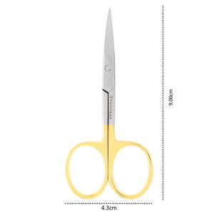Ciseaux à cuticules très demandés, 3,5 pouces, couleur or, acier inoxydable allemand, pour retirer les cuticules - Product Image 5