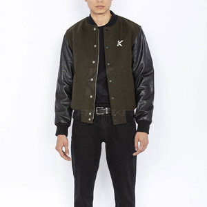 Premium Lettermen Jacket for Men Stylish Casual Stand Collar Front Logo Eco-Friendly Breathable Winter Warm Daily Wear - Product Image 4