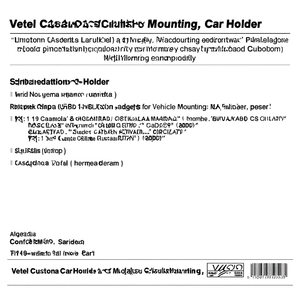 Supporto per Auto Personalizzato Vetel, Gadget Personalizzati per Montaggio su Veicoli - Product Image 2