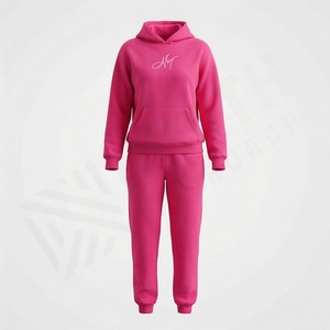 Wholesale Ladies <b>Long</b> <b>Sleeve</b> Gym <b>Tops</b> Cotton Sweatshirt Custom Logo Hooded Winter Tracksuit <b>Women</b> Athletic Training <b>Sport</b> Set - Product Image 1
