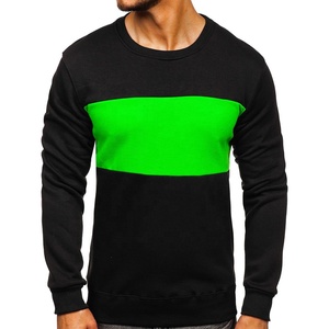 2025 venta al por mayor de sudaderas con capucha de cuello redondo de lana de algodón sudaderas con logotipo personalizado de talla grande sudaderas de manga larga para hombres sin capucha - Product Image 3