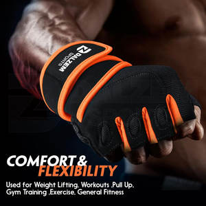 Haltérophilie forte adhérence entraînement gants de gymnastique levage sport croix entraînement gants avec support de poignet à vendre - Product Image 2